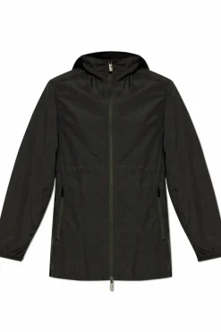Burberry CZARNY Lekka kurtka z kapturem