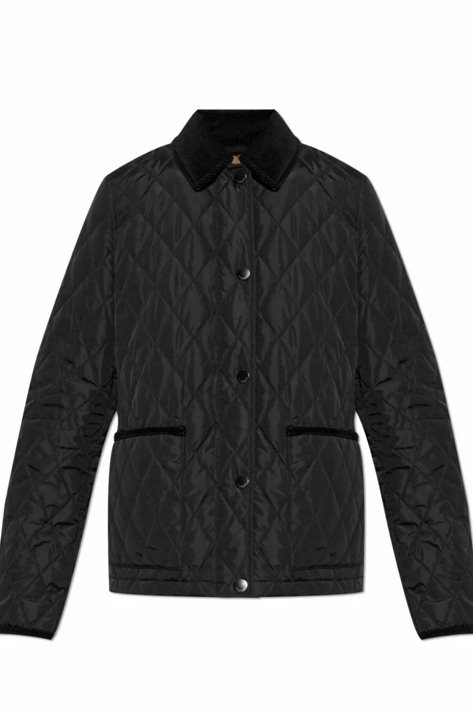 Burberry CZARNY Ocieplana pikowana kurtka