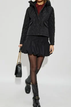 Burberry CZARNY Pikowana kurtka `Pembroke`