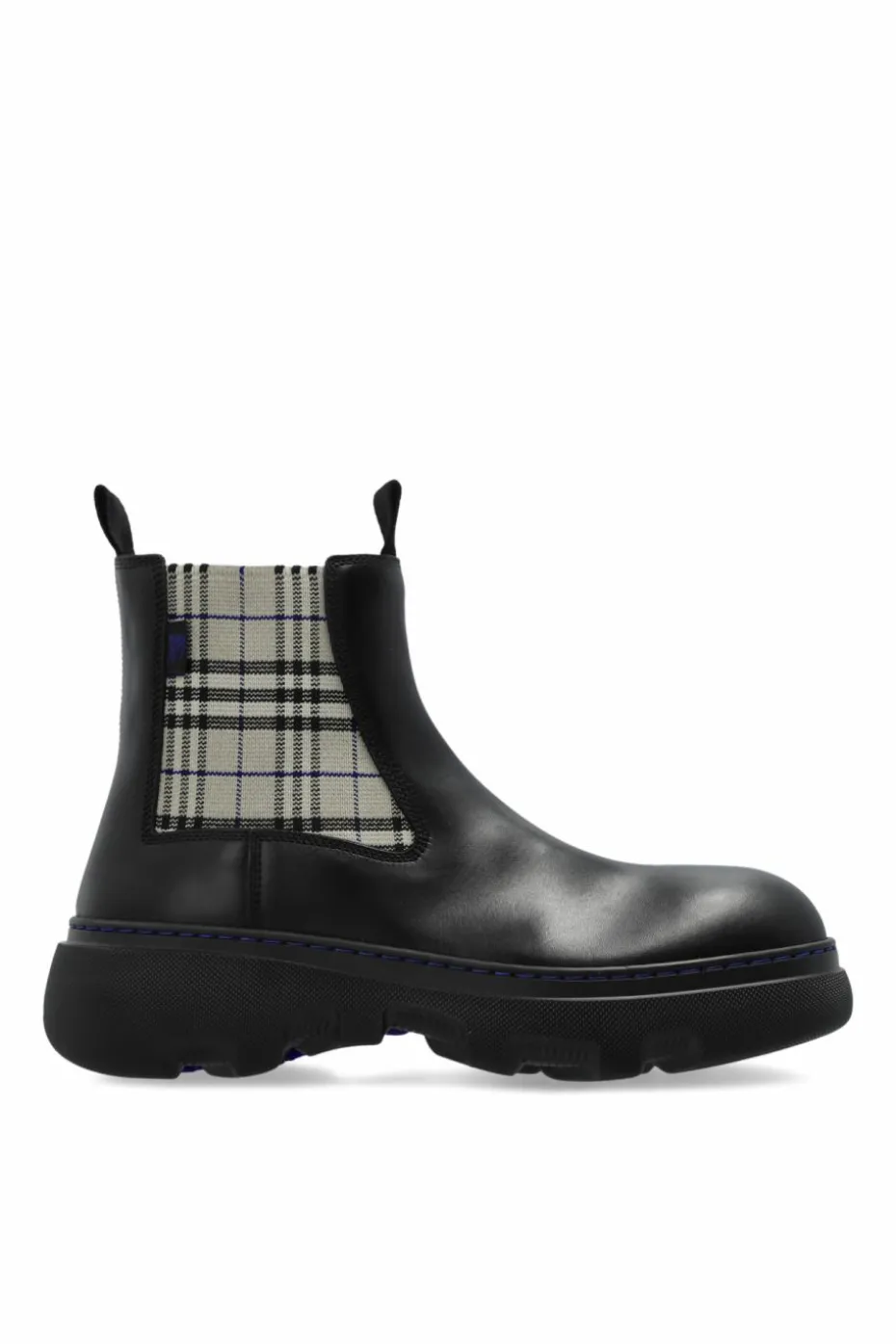 Burberry CZARNY Skórzane sztyblety `Creeper`
