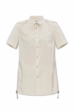 Burberry kremowy Jedwabna koszula