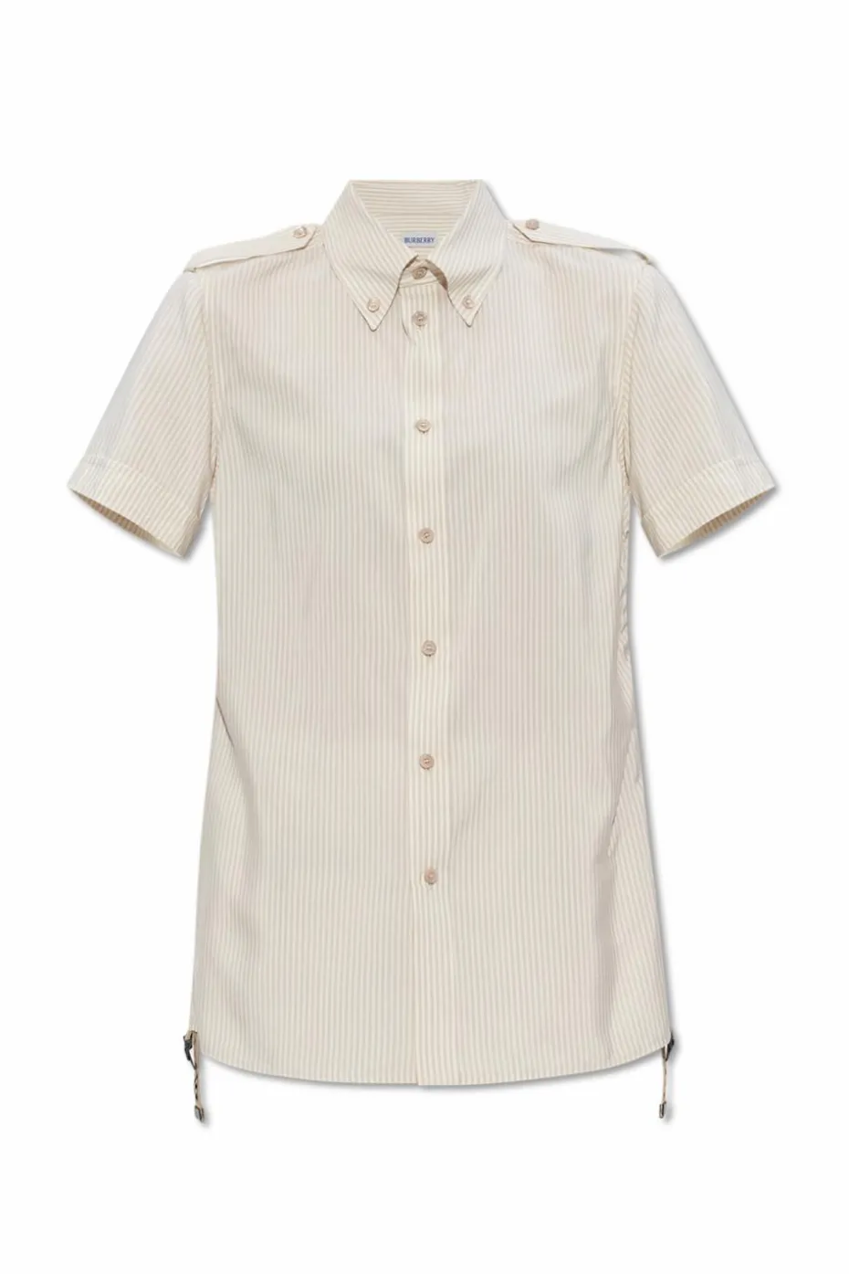 Burberry kremowy Jedwabna koszula