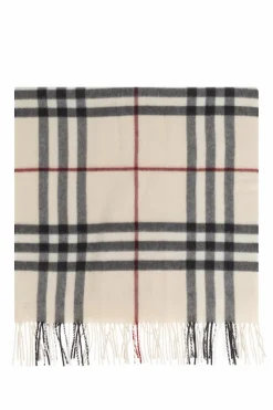 Burberry kremowy Kaszmirowy szal