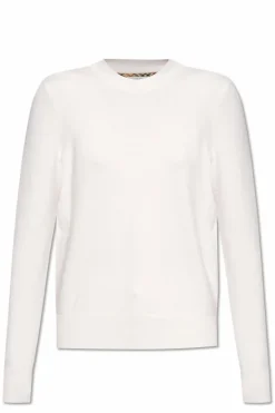 Burberry kremowy Kaszmirowy sweter