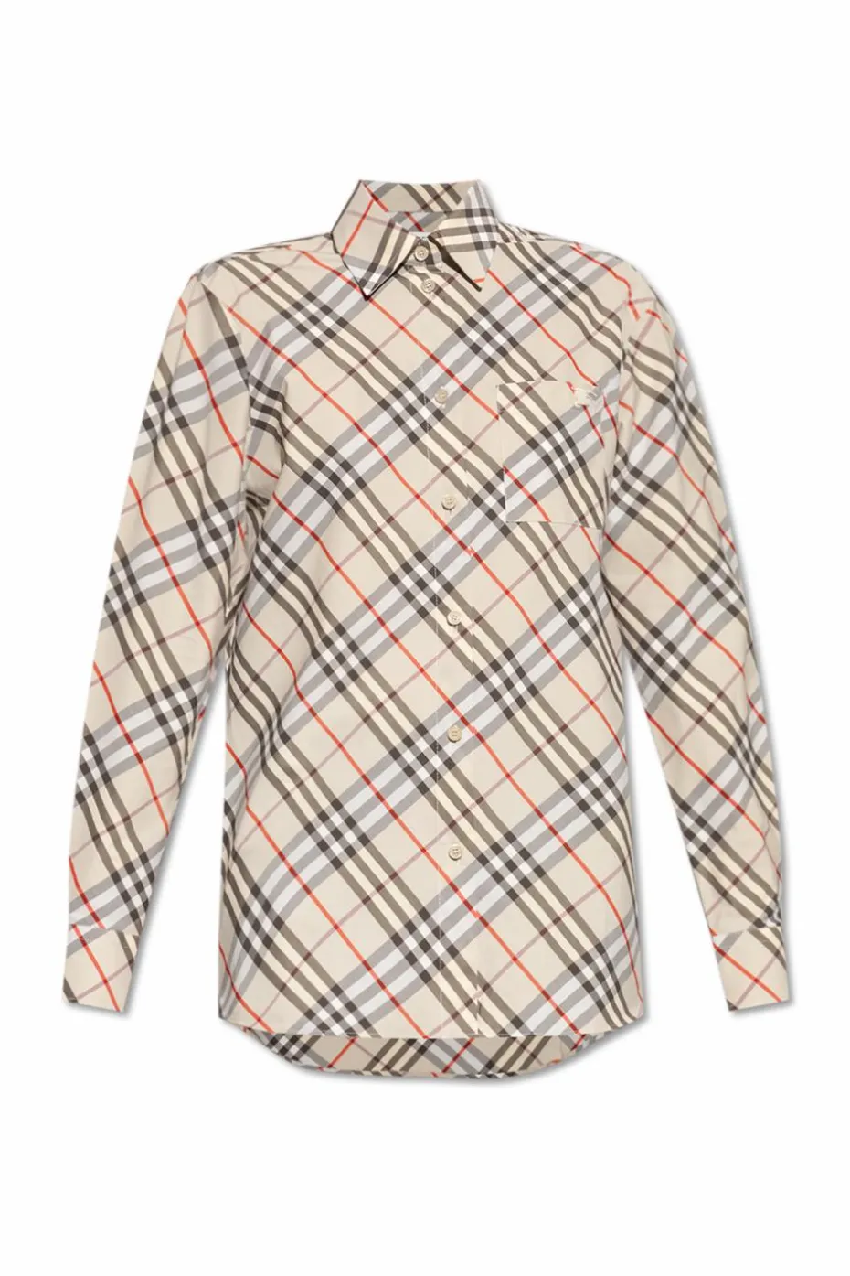 Burberry kremowy Koszula w kratę