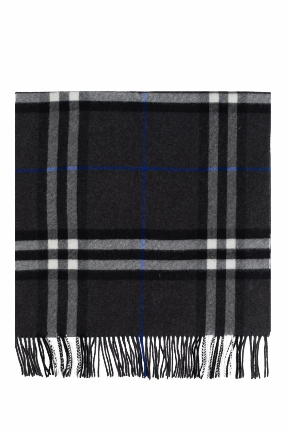 Burberry SZARY Kaszmirowy szal