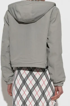 Burberry ZIELONY Kurtka ze wzorem w kratę