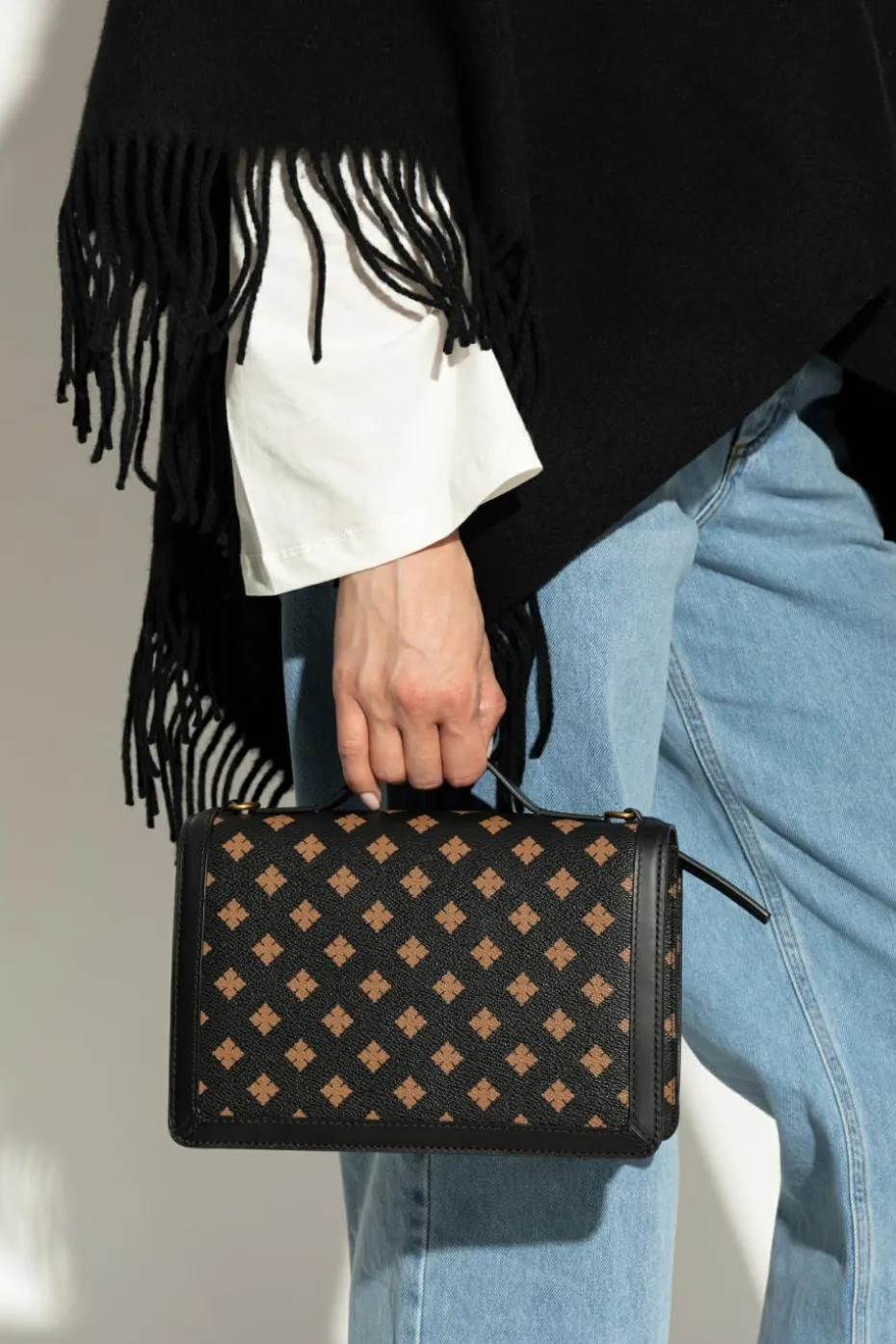 By Malene Birger CZARNY Torba do ręki `Leonna`