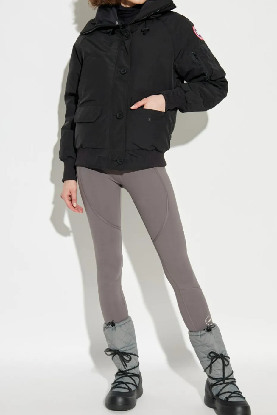 Canada Goose CZARNY Kurtka puchowa z kapturem