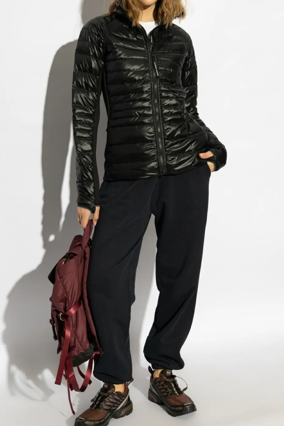 Canada Goose CZARNY Kurtka ze stójką