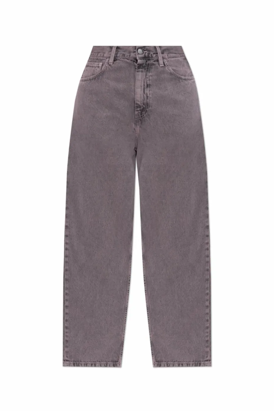 Carhartt WIP FIOLETOWY Jeansy z wysokim stanem