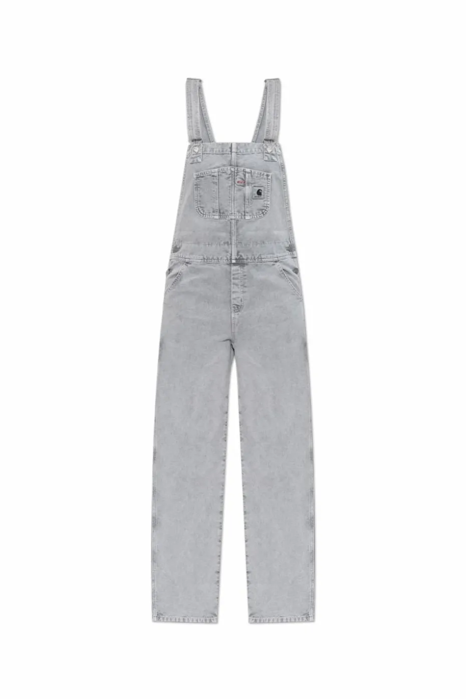 Carhartt WIP SZARY Jeansowe ogrodniczki