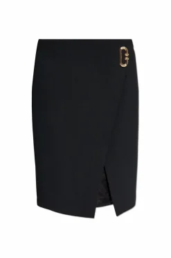 Casablanca CZARNY Spódnica z rozcięciem
