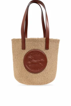 Chloé beżowy Torba `Horse Medal Large` typu `shopper`