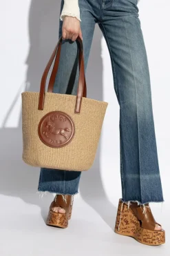 Chloé beżowy Torba `Horse Medal Large` typu `shopper`