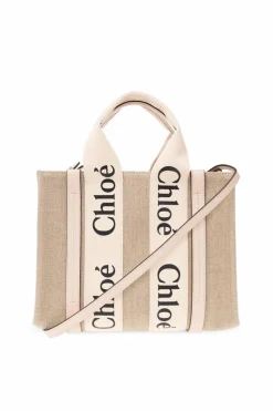 Chloé beżowy Torba na ramię ‘Woody Small’