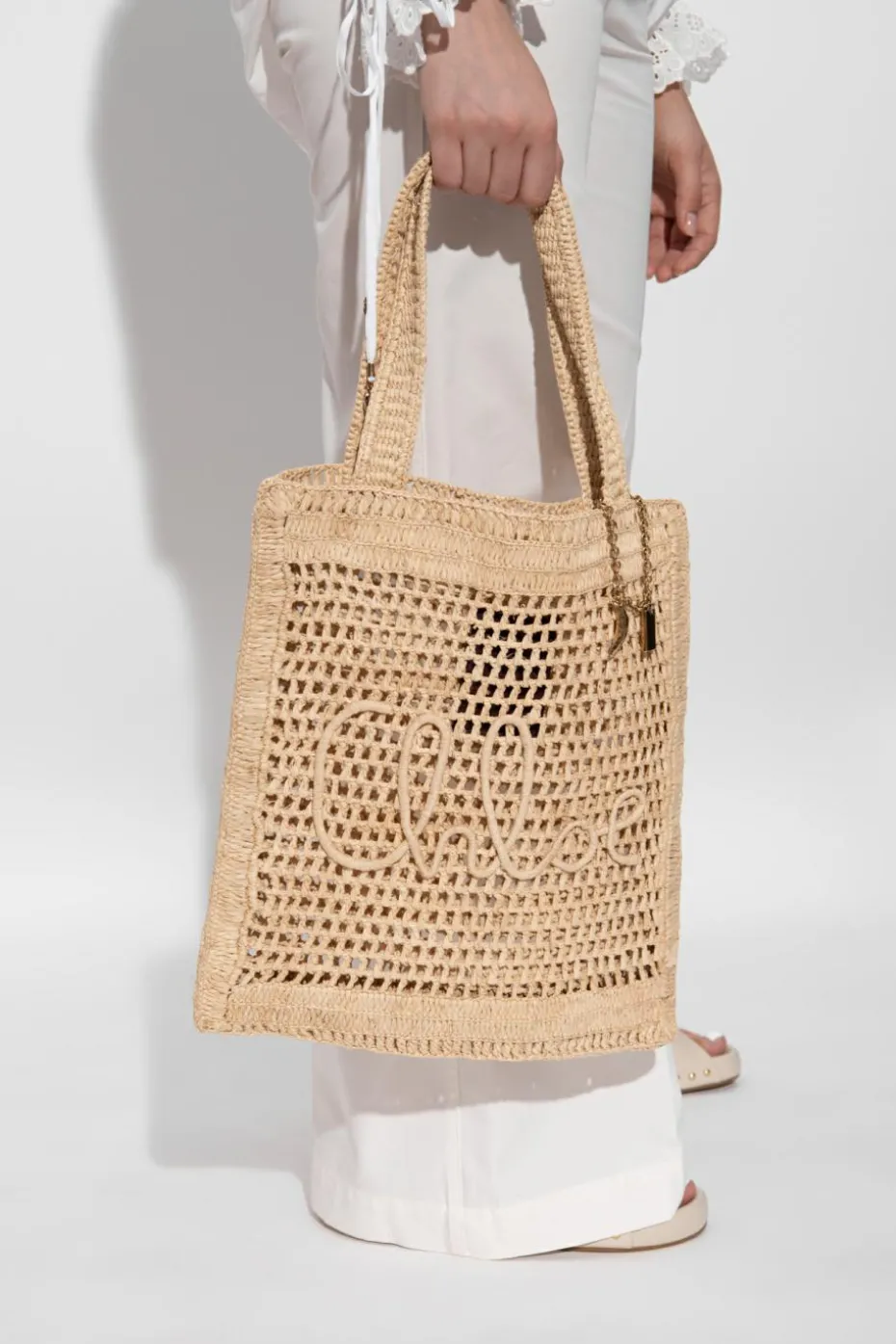 Chloé beżowy Torba `Summer Banana` typu `shopper`