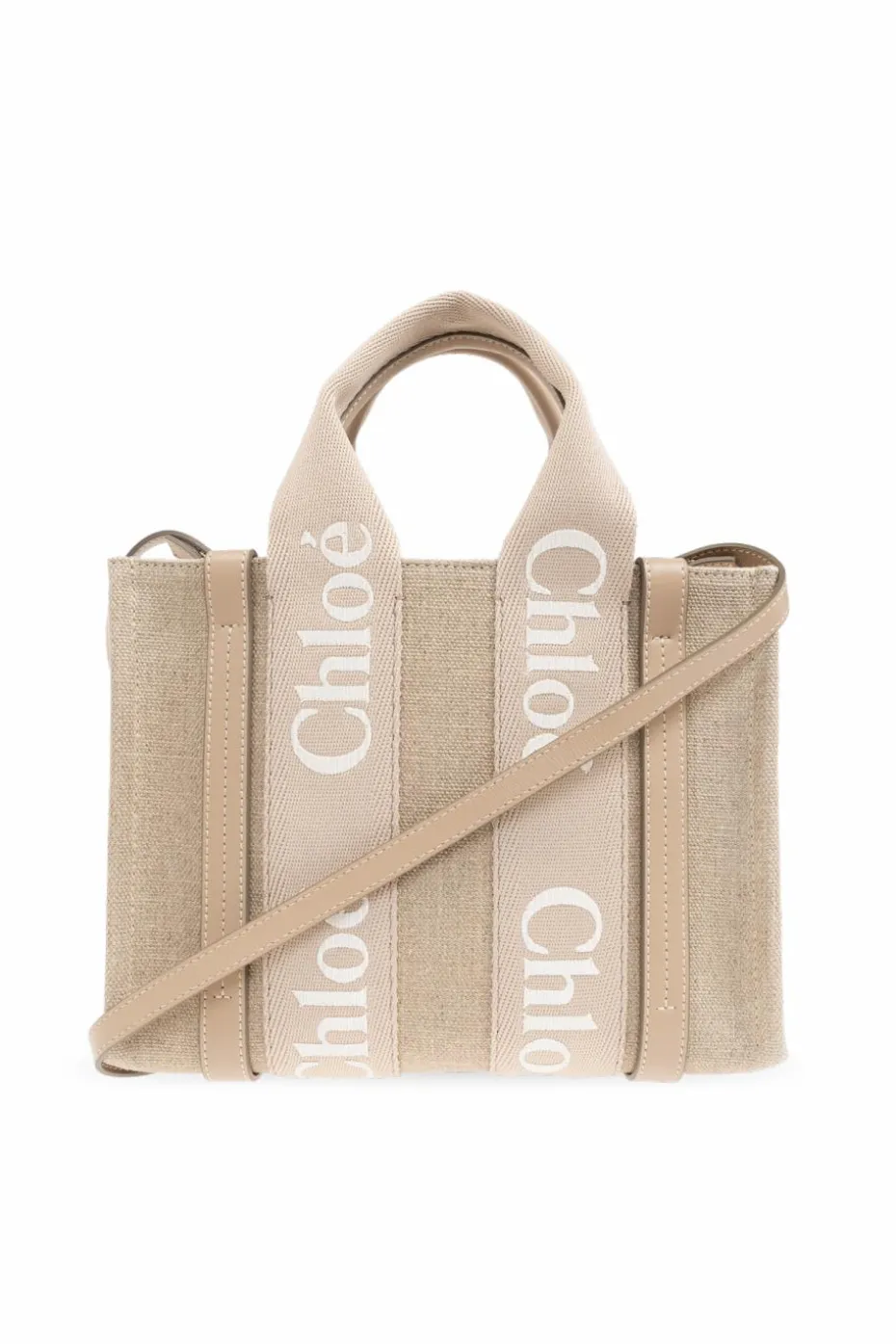 Chloé beżowy Torba `Woody Small`
