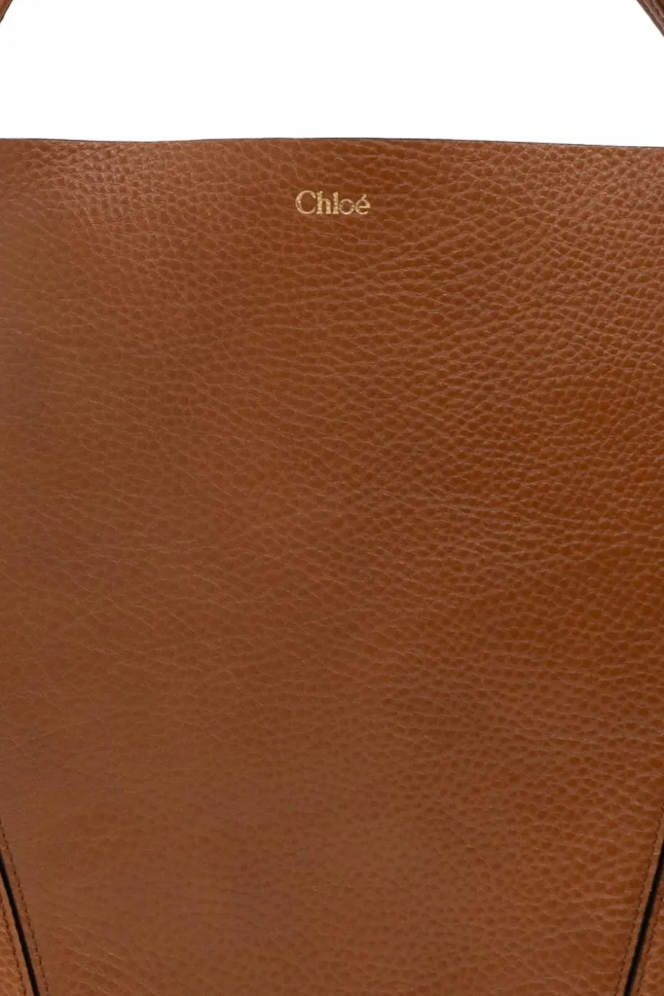 Chloé BRĄZOWY Torba `Spin Large` typu `shopper`