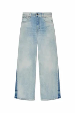 Chloé NIEBIESKI Jeansy z efektem `vintage`