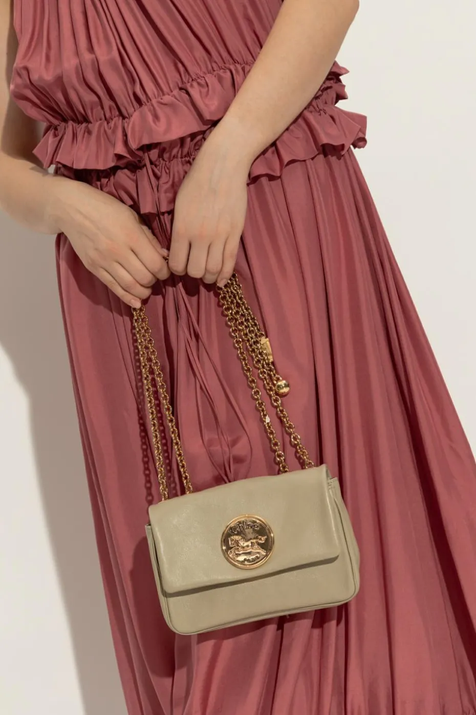 Chloé ZIELONY Torba na ramię `Chloé Heritage Small`