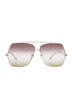 Chloé ZŁOTY Okulary przeciwsłoneczne `Aly`