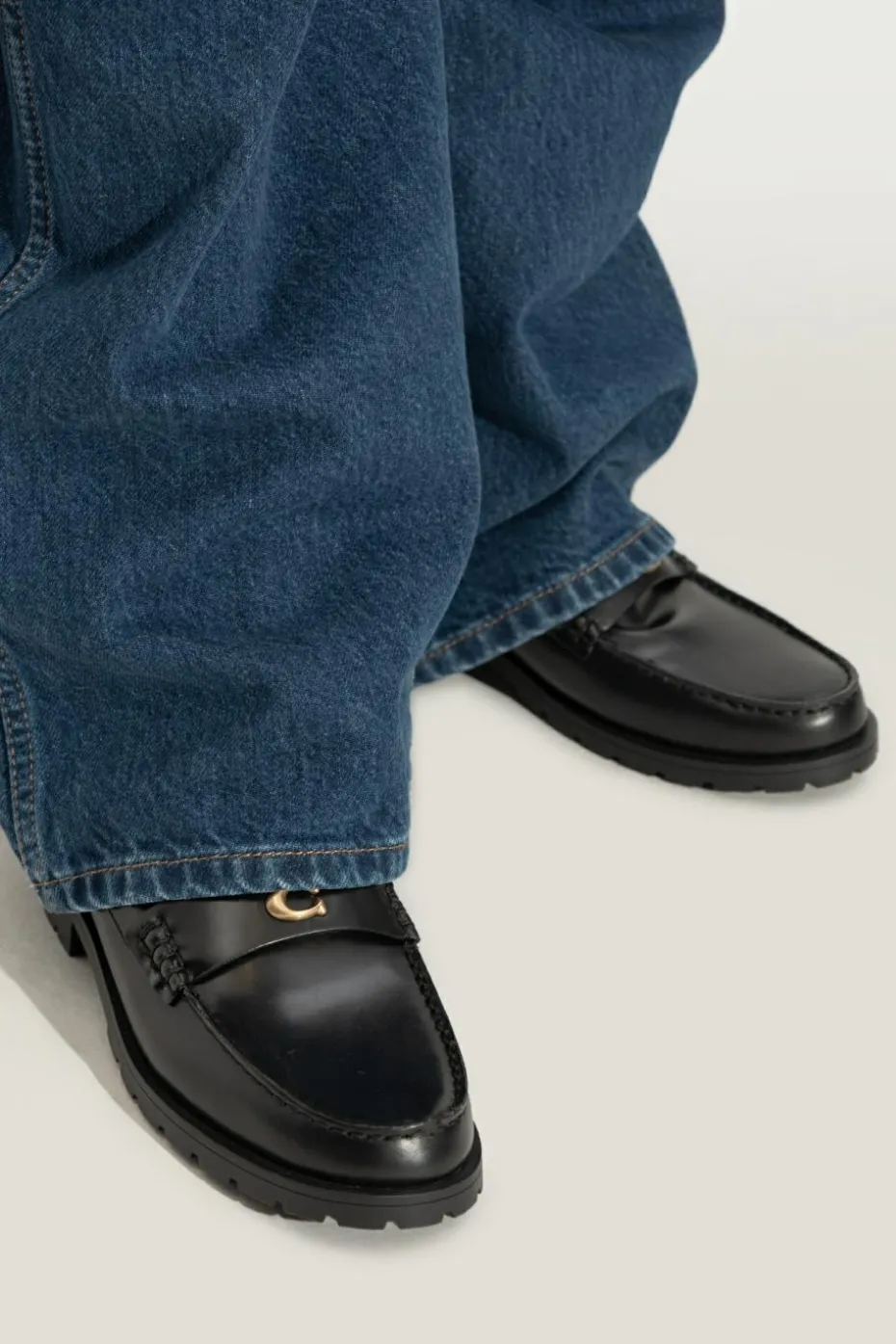 Coach CZARNY Buty `Jocelyn` typu `loafers`