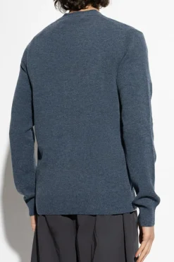 Comme des Garçons Play NIEBIESKI Kardigan z naszywką z logo