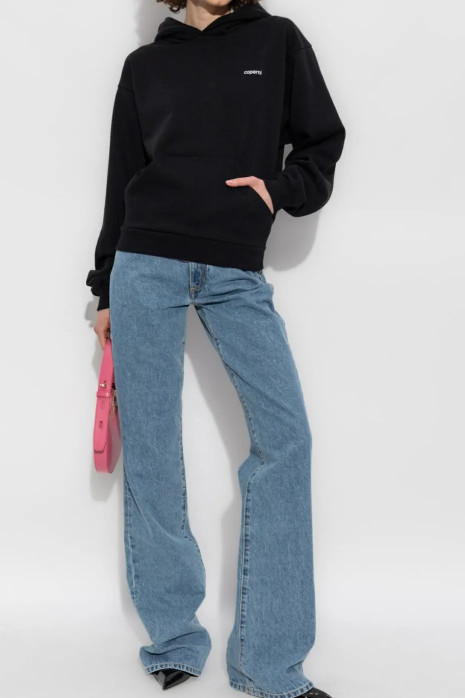 Coperni CZARNY Bluza z kapturem