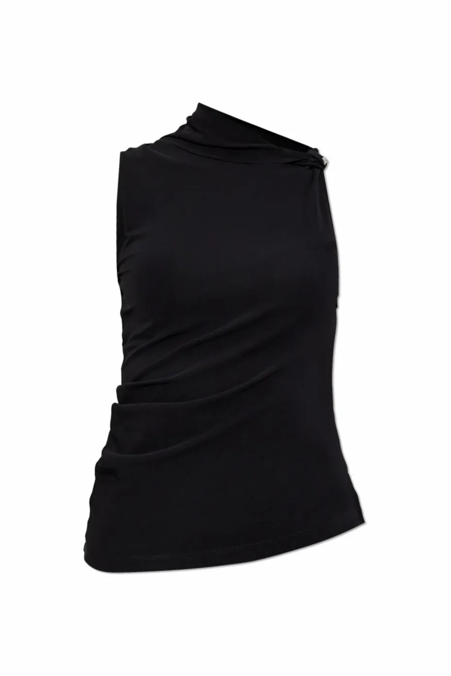 Courrèges CZARNY Asymetryczny top