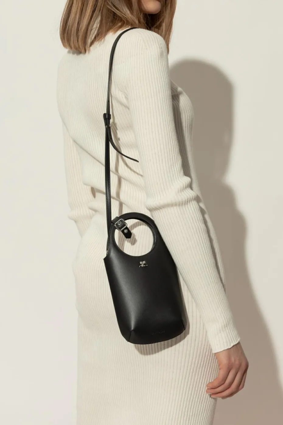 Courrèges CZARNY Torba `Slim Holy`