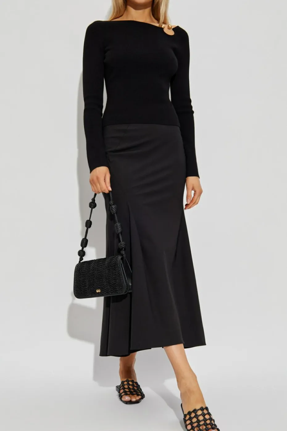 Cult Gaia CZARNY Top `Iris`
