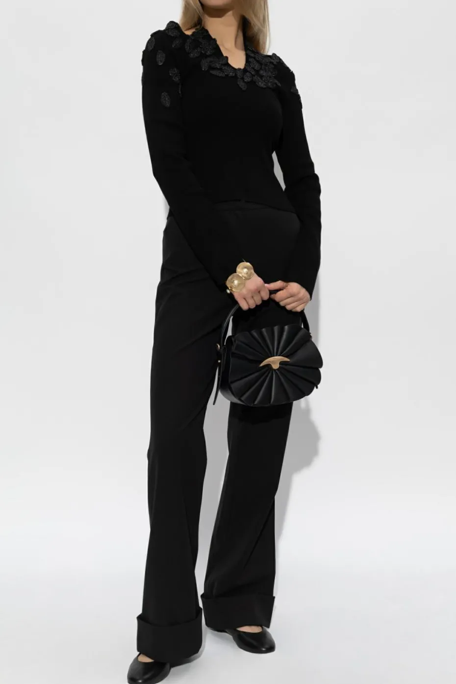 Cult Gaia CZARNY Top `Livie`