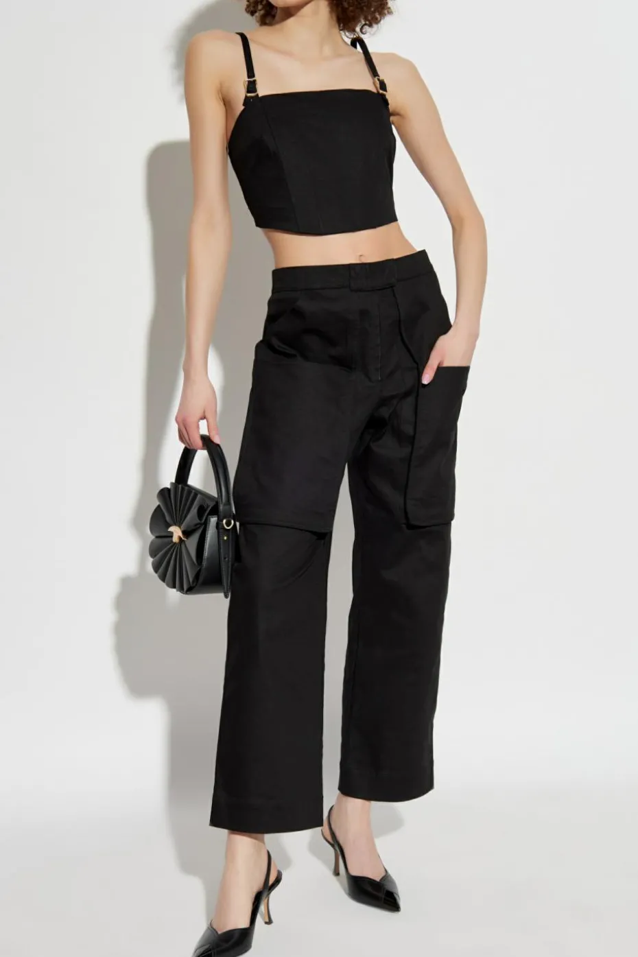 Cult Gaia CZARNY Top `Loren`