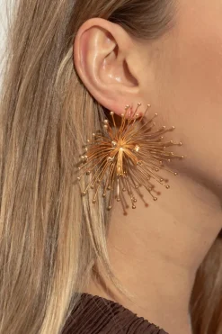 Cult Gaia ZŁOTY Kolczyki `Damita`