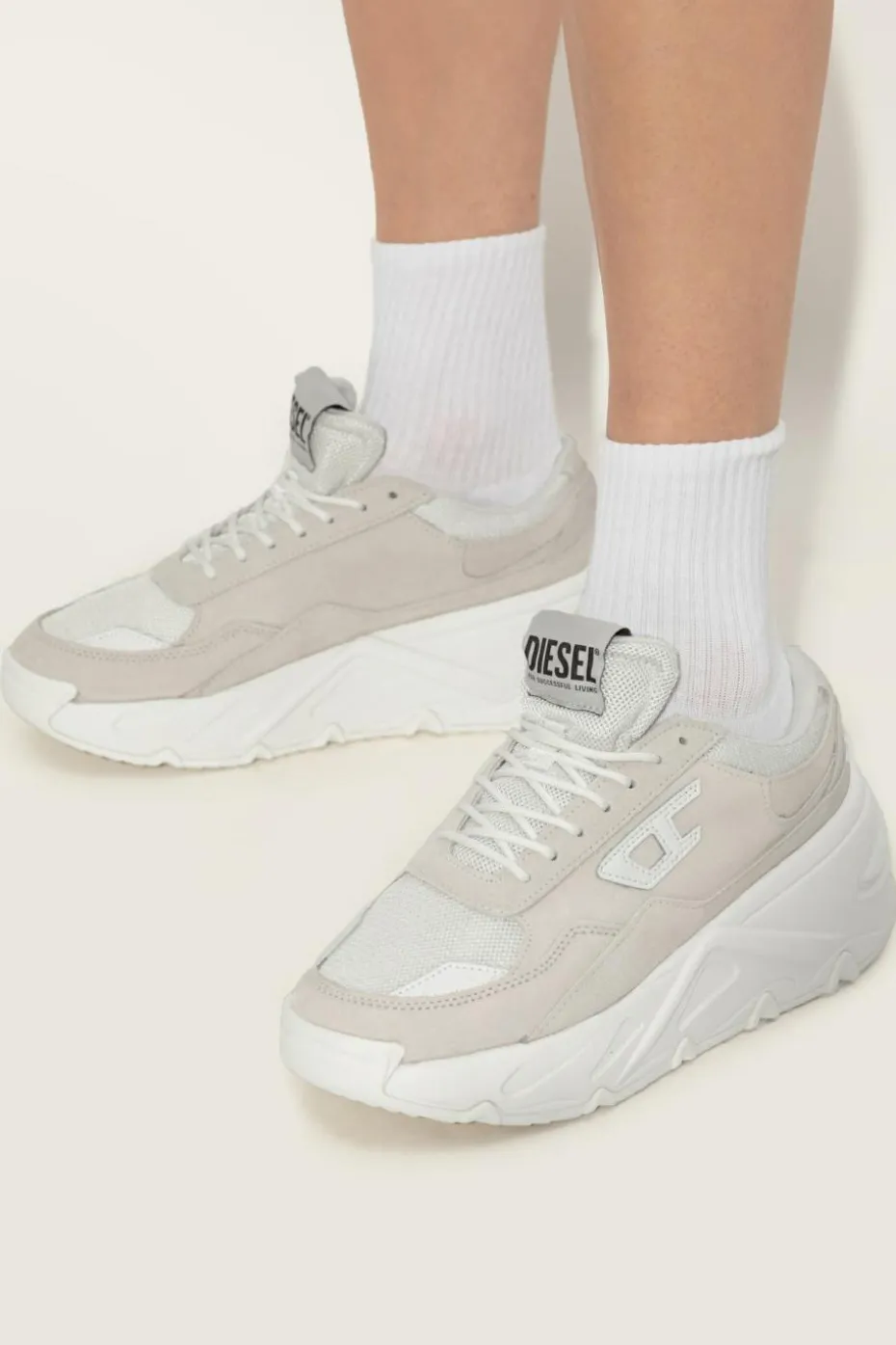Diesel BIAŁY Buty sportowe `S-SAVANNAH`