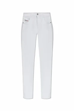 Diesel BIAŁY Jeansy `2017 SLANDY` typu `super skinny`