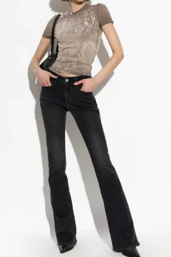 Diesel BRĄZOWY Top `T-UNCUTIES-LONG-R`