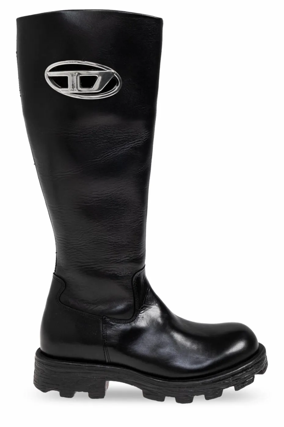 Diesel CZARNY Kozaki `D-HAMMER`