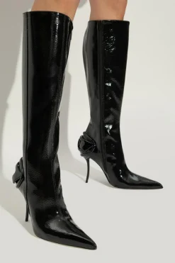 Diesel CZARNY Kozaki na obcasie ‘D-TEN&HALF HB’