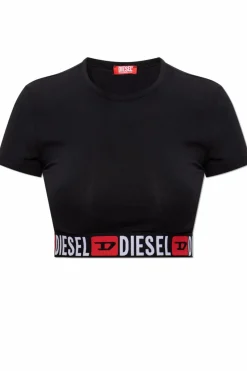 Diesel CZARNY Krótki t-shirt `IRMA-D-CORE`