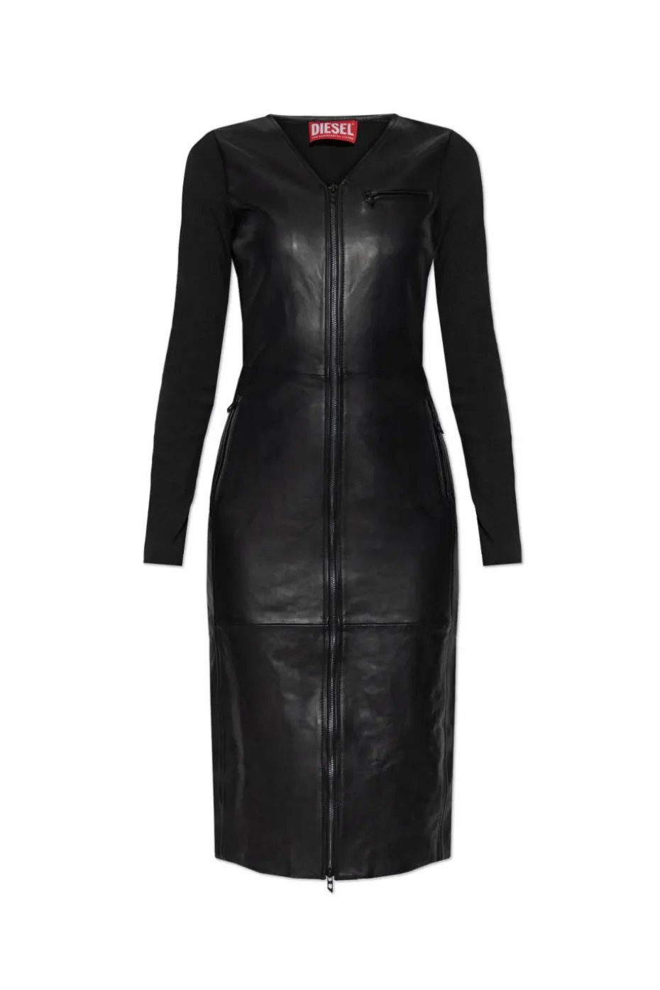 Diesel CZARNY Skórzana sukienka `L-OLA`