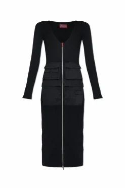 Diesel CZARNY Sukienka `M-MELTI-LS`