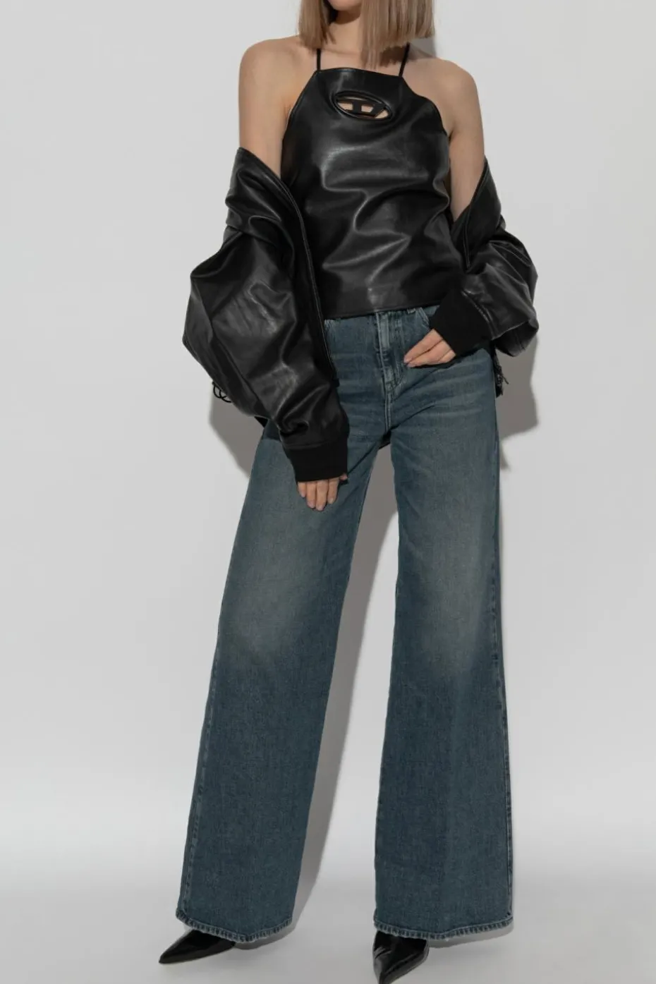 Diesel CZARNY Top ` L-LUVIA`