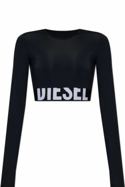 Diesel CZARNY Top `MELISSA-D-POP`
