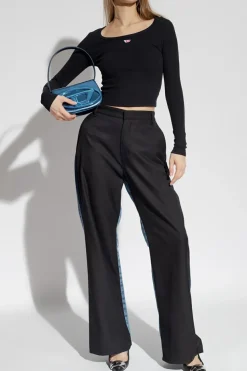 Diesel CZARNY Top ‘T-BALLET-D’