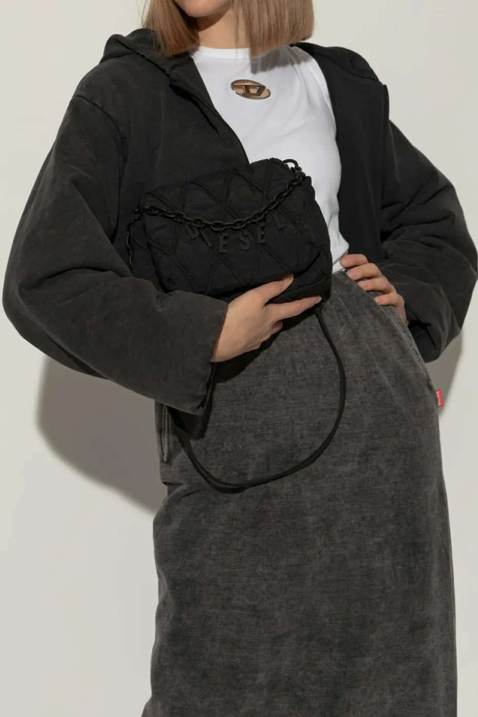 Diesel CZARNY Torba na ramię `HARM-D SHOULDER`