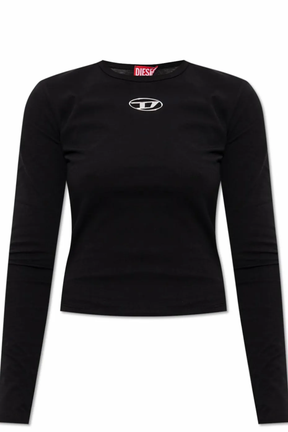 Diesel CZARNY T-shirt `T-UNCUTIE-LONG-LS-OD`