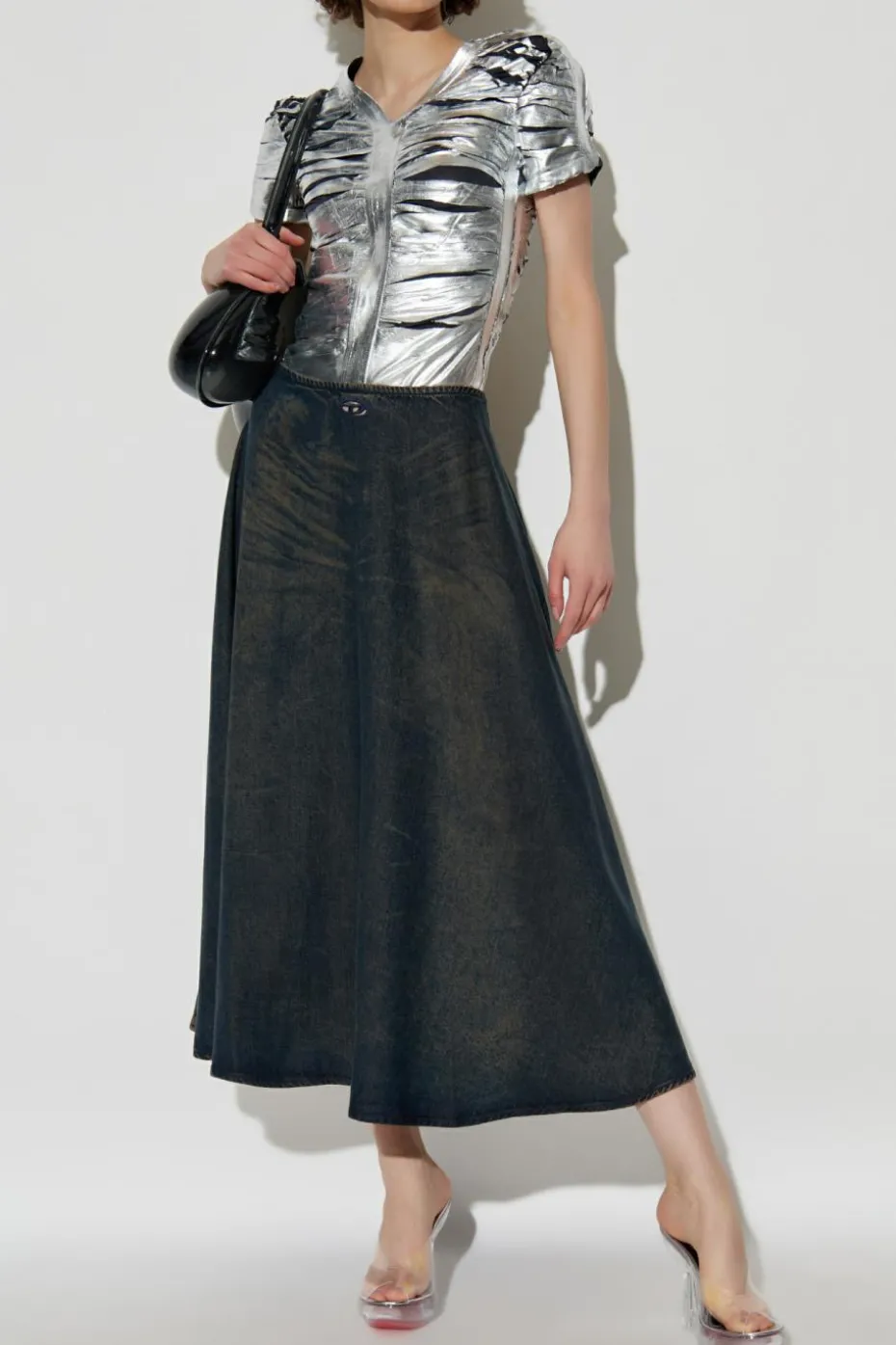 Diesel GRANATOWY Spódnica `DE-ANNIE-S `