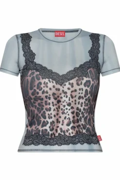 Diesel jasnoniebieski T-shirt `T-ILENI`